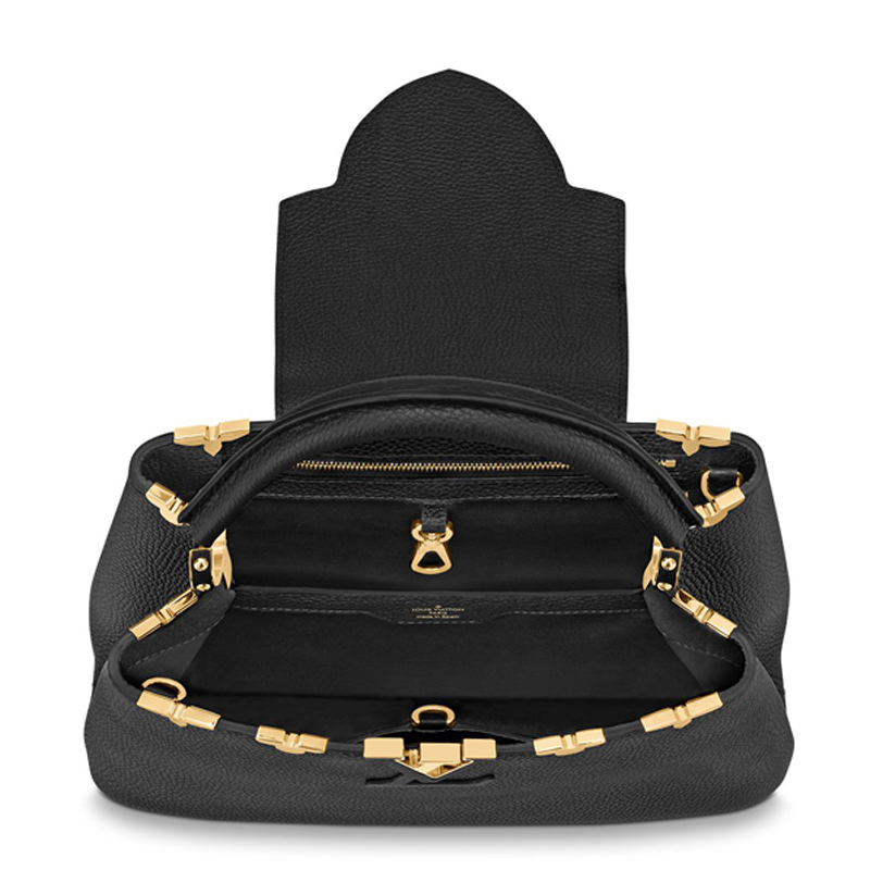 Louis Vuitton CAPUCINES MM  Handbag M54663 Black